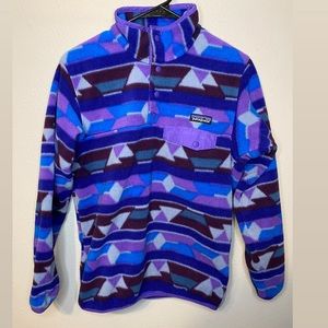 SOLD Patagonia Synchilla Aztec Fleece T-Snap Women’s XS